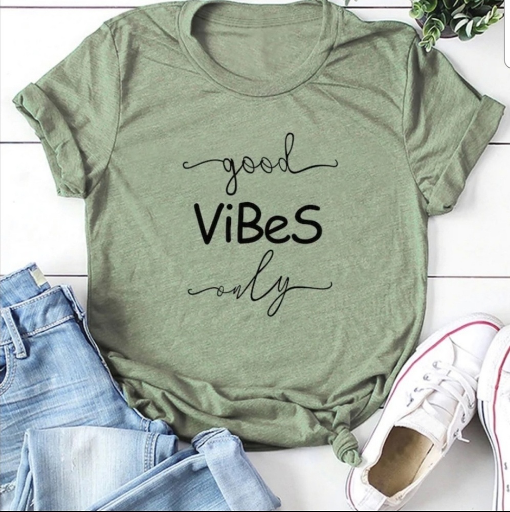 NEW Good Vibes Only Graphic T-shirts